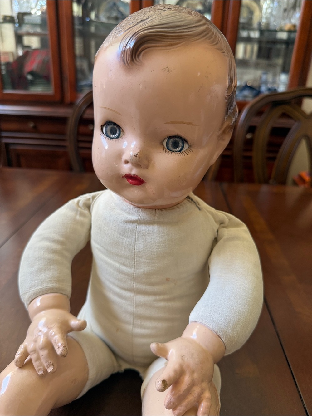 Vintage 1930’s Madame Alexander Little Genius baby Composition molded head Doll